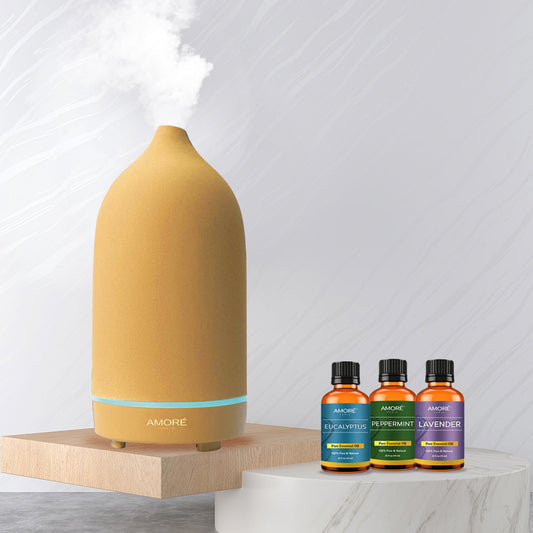 Ceramic Ultrasonic Aromatherapy Essential Oil Diffuser