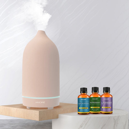 Ceramic Ultrasonic Aromatherapy Essential Oil Diffuser